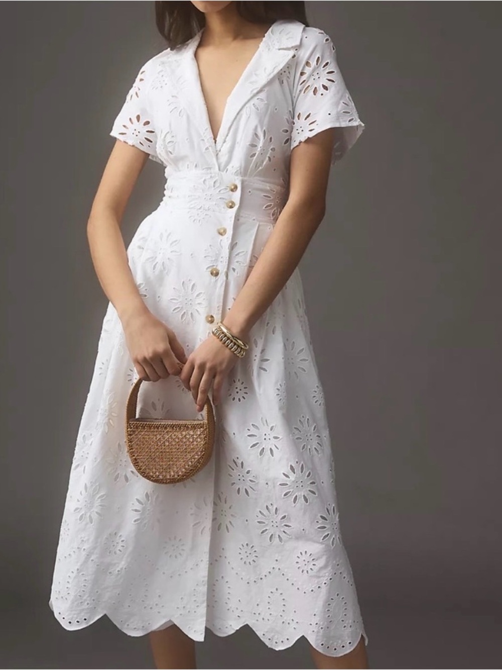 MAEVE eyelet shirt dress nwt